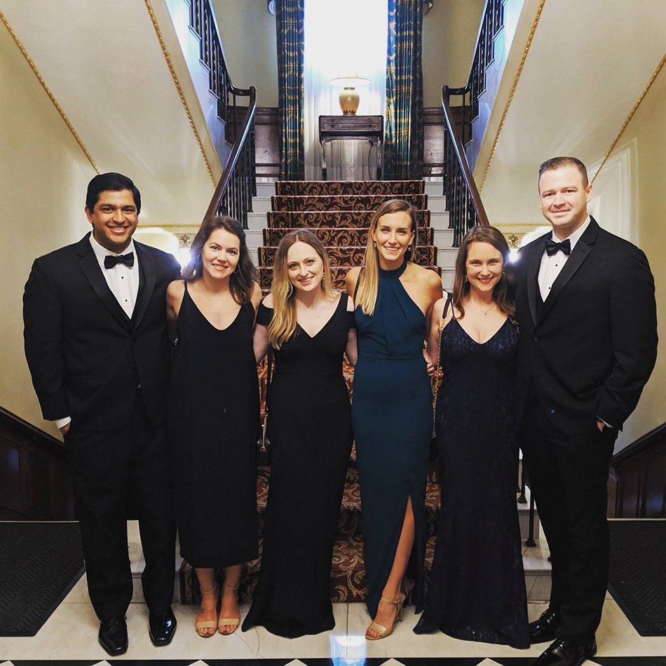 Residents at formal affair
